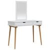 vidaXL Set de Dressing FAUSKE 2 buc. Alb 100 x 50 x 143 cm