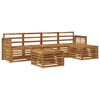 vidaXL Set de canapele de exterior 6 buc. natural