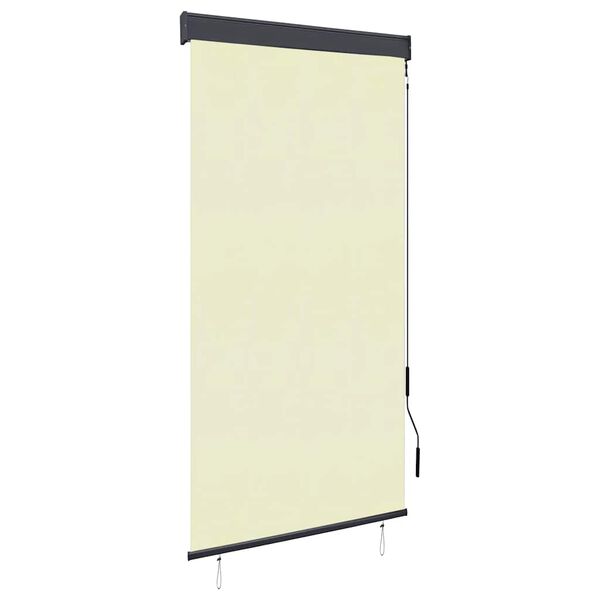 vidaXL Jaluzea tip rulou de exterior, crem, 80 x 250 cm