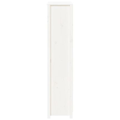 vidaXL Dulap înalt, alb, 80x35x154 cm, lemn masiv de pin