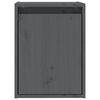 vidaXL Dulapuri de perete 2 buc. gri, 30x30x40 cm, lemn masiv de pin