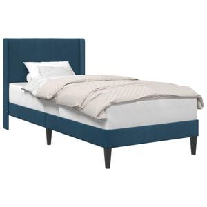 vidaXL Cadru de pat cu headboard albastru 80 x 200 cm Catifea