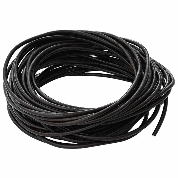 vidaXL Cord din Piele Maro &icirc;nchis &Oslash;2,5 mm x 50 m Piele