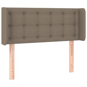 vidaXL Tăblie de pat cu aripioare gri taupe 83x16x78/88 cm textil