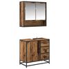 vidaXL Set de mobilier pentru baie 2 pcs Lemn Vechi Lemn compozit