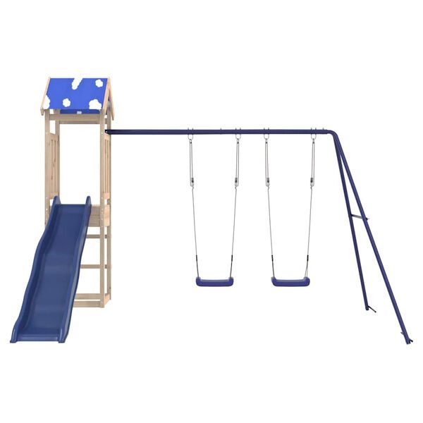 vidaXL Set de joacă pentru exterior, lemn masiv de pin