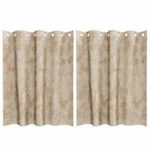 vidaXL Cortine din catifea 2 buc. Crem 140 x 140 cm Catifea