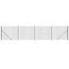 vidaXL Gard plasă de s&acirc;rmă cu țăruși de fixare, antracit, 2x10 m