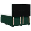 vidaXL Pat box spring cu saltea, verde &icirc;nchis, 140x200 cm, catifea