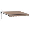 vidaXL Cort electric retractabil Gri taupe 100% Poliester și Aluminiu