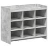 vidaXL Dulap pentru pantofi Gri Beton 85 x 39,5 x 70 cm Lemn prelucrat
