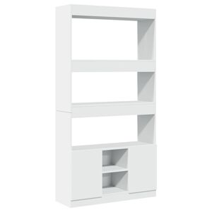vidaXL Dulap &icirc;nalt, alb, 92x33x180 cm, lemn prelucrat