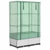 vidaXL Strat &icirc;nălțat cu husă de seră, aspect ratan, 80x40x138 cm