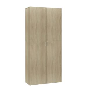 vidaXL Pantofar, stejar sonoma, 80x35,5x180 cm, lemn prelucrat