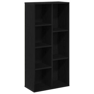 vidaXL Bibliotecă Stejar Negru 50 x 25 x 102 cm