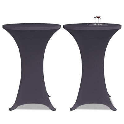 vidaXL Husă elastică pentru masă, 4 buc., antracit, 80 cm