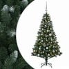vidaXL Brad de Crăciun artificial cu globuri 120 cm 150 LED-uri