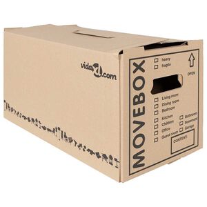 vidaXL Cutie de Mutare 20 buc. natural 59 x 31,5 x 31,5 cm Carton