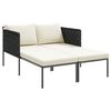 vidaXL Șezlong cu pernă 2-persoană Antracit 115 x 153 x 69.5cm Oțel