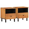 vidaXL Noptiere, 2 buc., 40x33x46 cm, lemn masiv de acacia