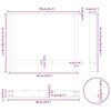 vidaXL Picioare masă de sufragerie albe, 2 buc., 90x(72-73) cm, oțel