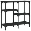vidaXL Măsuță consolă, negru, 80x29x75 cm, lemn compozit