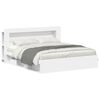 vidaXL Cadru de pat cu depozitare Alb 180 x 200 cm Lemn prelucrat