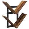 vidaXL Raft Suspendat Pentru Perete Lemn vechi 43 x 15 x 47 cm