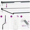 vidaXL Cort electric retractabil Antracit 2,5 x 2 m