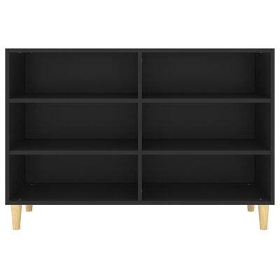 vidaXL Servantă, negru, 103,5x35x70 cm, lemn compozit