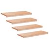 vidaXL Trepte de scară 4 buc. 80 x 25 x 2 cm natural Lemn de fag masiv