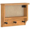 vidaXL Suport pentru haine "SANDNES" 45x12x35 cm, lemn masiv de pin