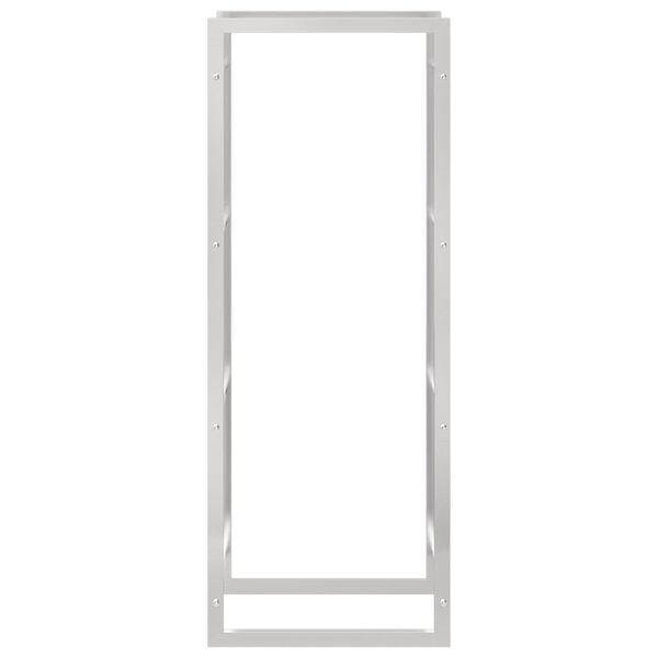 vidaXL Suport pentru lemne de foc, 50x28x132 cm, oțel inoxidabil