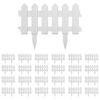 vidaXL Borduri de gazon, 25 buc., alb, 10 m, PP