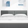 vidaXL Tăblie cap cu headboard Gri &icirc;nchis 144 cm Piele artificială