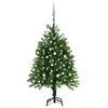 vidaXL Brad de Crăciun pre-iluminat cu set globuri, verde, 120 cm