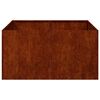 vidaXL Jardinieră Rusty 80x80x40 cm Oțel pentru intemperii