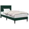 vidaXL Cadru de pat cu headboard Verde &icirc;nchis 90 x 190 cm Catifea