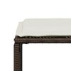 vidaXL Set mobilier de grădină cu perne, 7 piese, maro, poliratan