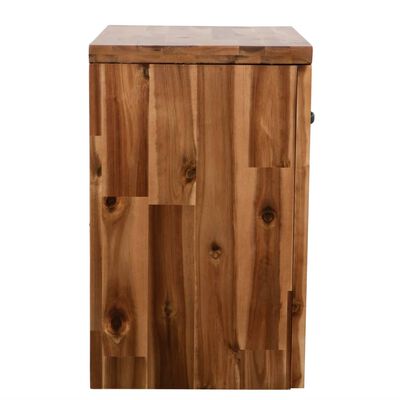 vidaXL Noptieră, 40x30x48 cm, lemn masiv de acacia