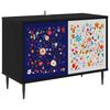 vidaXL Cabinet TV MAINZ 69 x 33 x 50,5 cm Stejar Negru Lemn prelucrat