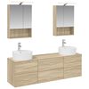 vidaXL Set de mobilier pentru baie 5 buc. Stejar Sonoma