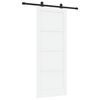 vidaXL Ușă glisantă ORKDAL 83 x 211 cm Lemn prelucrat Alb și negru