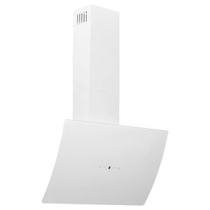 vidaXL Hotă de perete, alb, 60 cm, oțel și sticlă securizată