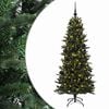 vidaXL Brad de Crăciun artificial cu glob 180 cm 300 LED-uri Alb cald