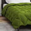vidaXL Duvet de iarnă Verde 220 x 155 cm Microfibră