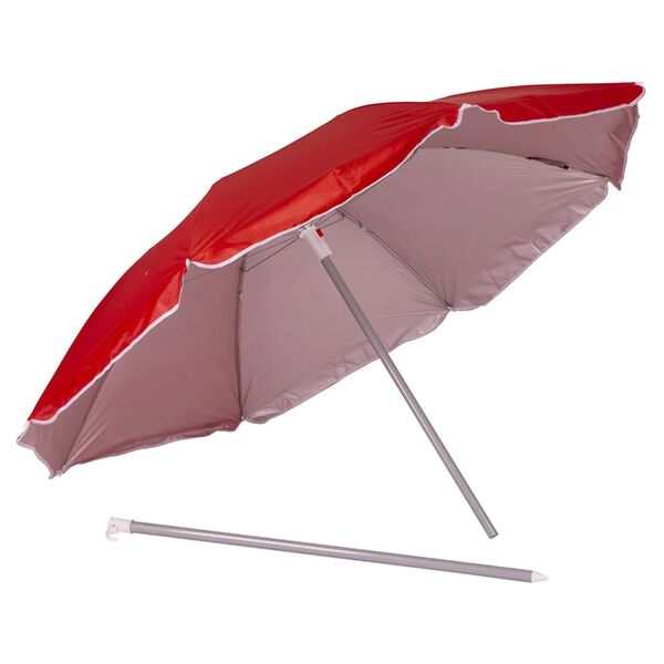 Bo-Camp Umbrelă de soare Beach, roșu, 160 cm