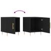 vidaXL Noptieră, negru, 40x40x50 cm, lemn compozit