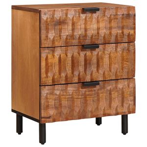 vidaXL Dulap de noapte Maro 50 x 33 x 62 cm Lemn de mango solid