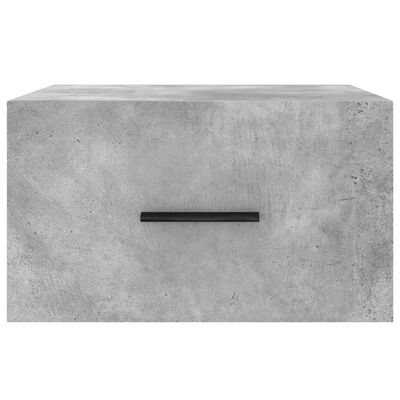 vidaXL Noptieră de perete, gri beton, 35x35x20 cm